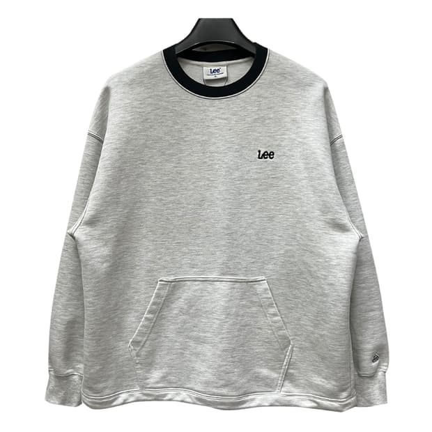 LEE 리 립 배색 오버핏 맨투맨 M