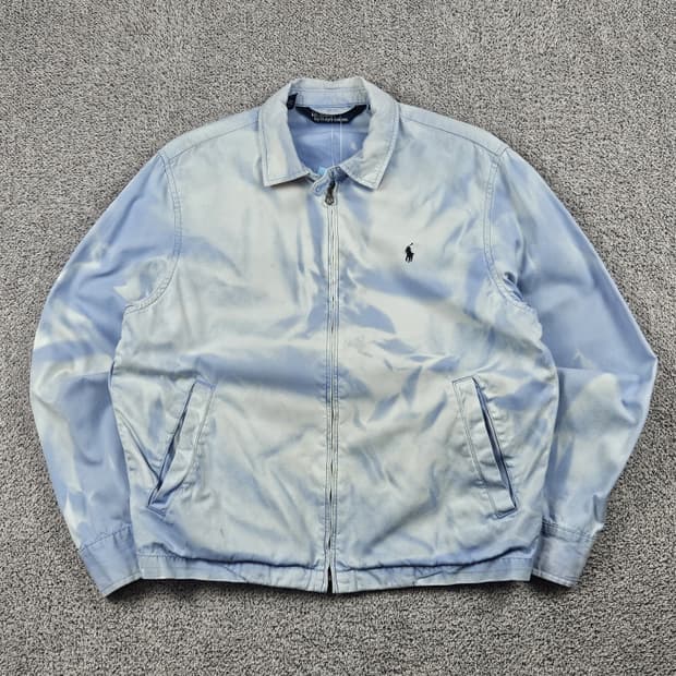 폴로랄프로렌 다잉 워시드 커스텀 블루종 자켓 ( M ) / 10085