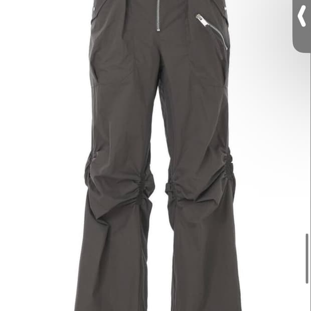 나체 nache EXPOSURE ZIP DETAIL PANTS