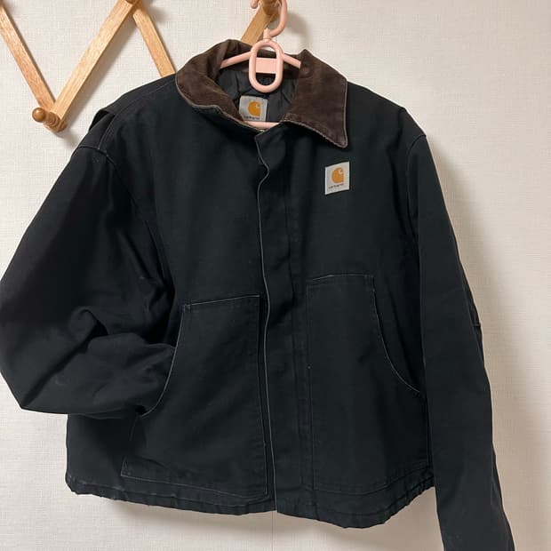 빈티지 칼하트 OG J02 블랙 브라운 아틱 자켓 디트로이트