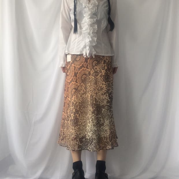 Ruffle point blouse