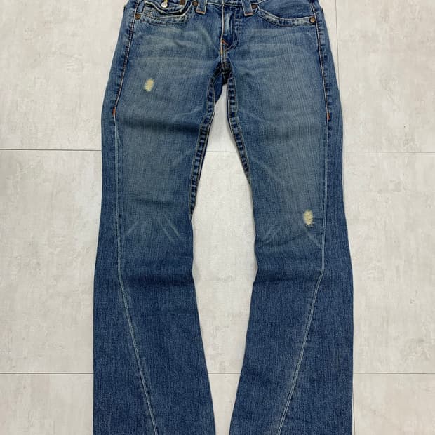 트루릴리전 부츠컷 데님 팬츠 #658