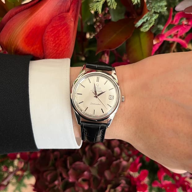 빈티지 오메가 씨마스터 크로노미터 (화이트 실버)오토매틱