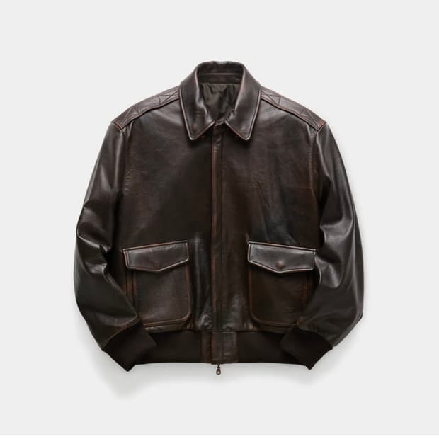 쿠어 A-2 레더 자켓 