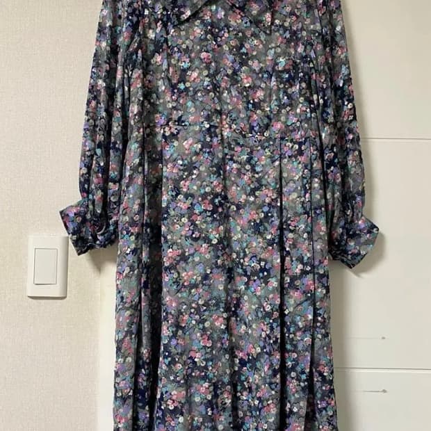 빈티지 카라 플라워 플로럴 꽃무늬 원피스 레트로