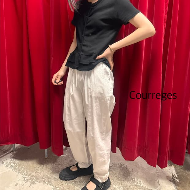 Courreges 꾸레쥬 밴딩 팬츠