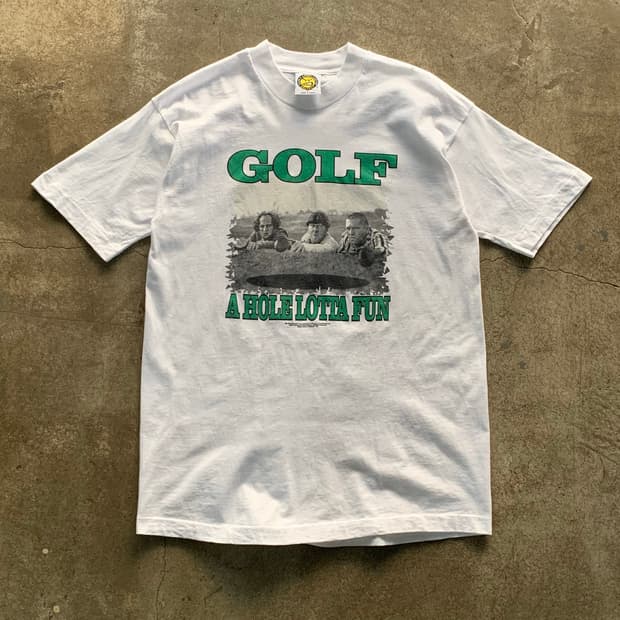 90s 세 얼간이 GOLF A HOLE LOTTA FUN 프린팅 티셔츠