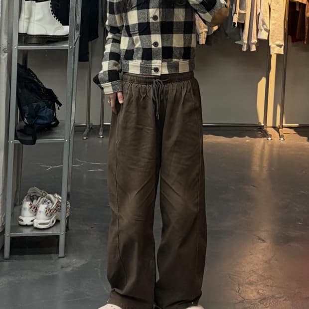 폴로랄프로렌 블랙앤화이트 버팔로 체크 크롭 자켓 A3105