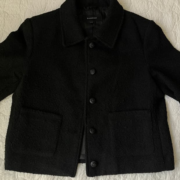 지오다노 트위드 자켓 m
