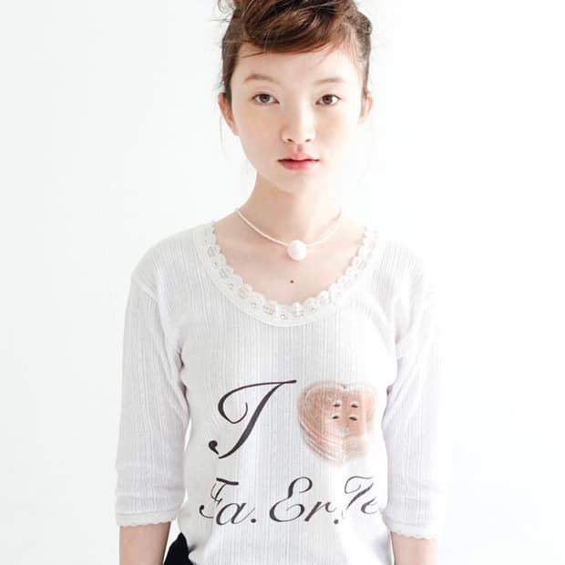 샵페어리 페어리 레이스티셔츠 아이보리