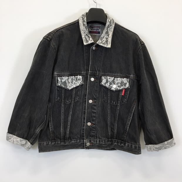 랭글러 90s USA아메리카 크롭 트러커오버자켓 LL