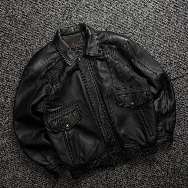아카이브 빈티지 램스킨 블랙 A-2 레더 자켓 1953