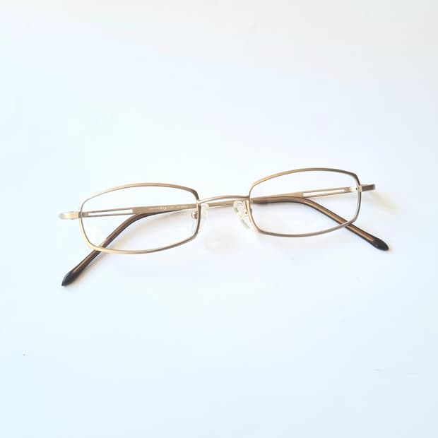 긱시크 사각 무광골드 빈티지안경테 417