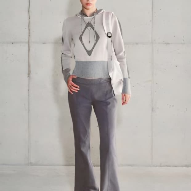 MSCHF 미스치프 롬버스 니트 후디 베이지