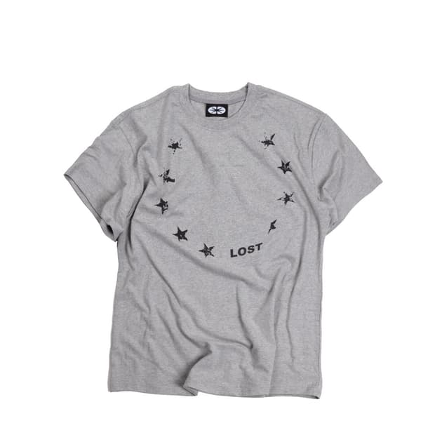 ERTR Star Lost T-Shirt Grey Small Fit