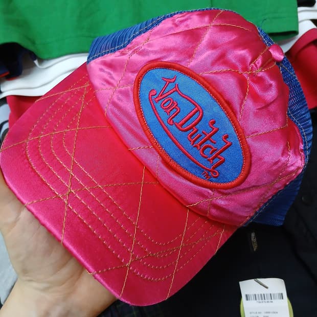 택붙은 미사용 VONDUTCH 본더치 매쉬 모자 볼캡 y2k