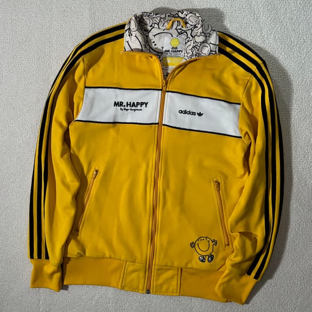 아디다스 MR.HAPPY 와글와글친구들 콜라보 행복씨 져지