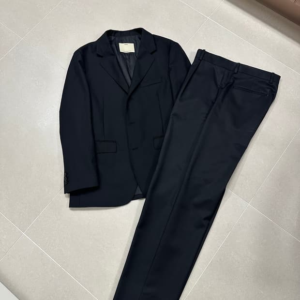 포터리 울 셋업 블랙 3/4