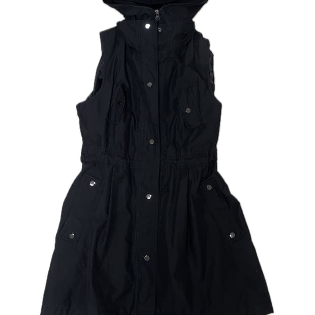 사파리 하이넥 베스트 야상 자켓