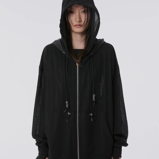 플레어업 Oversized 2-Hooded Zip Up 