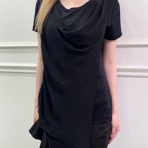 00’s Minimal Draped Top