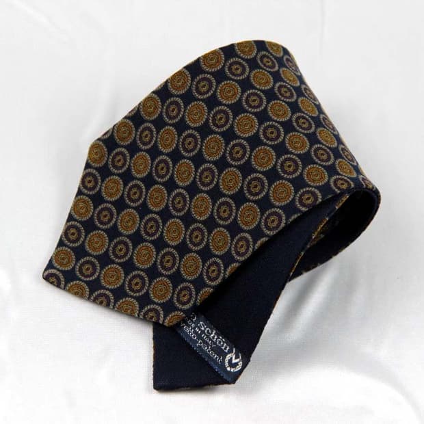 밀라숀 8.4cm S등급 양면 울 니트 남자 명품 넥타이