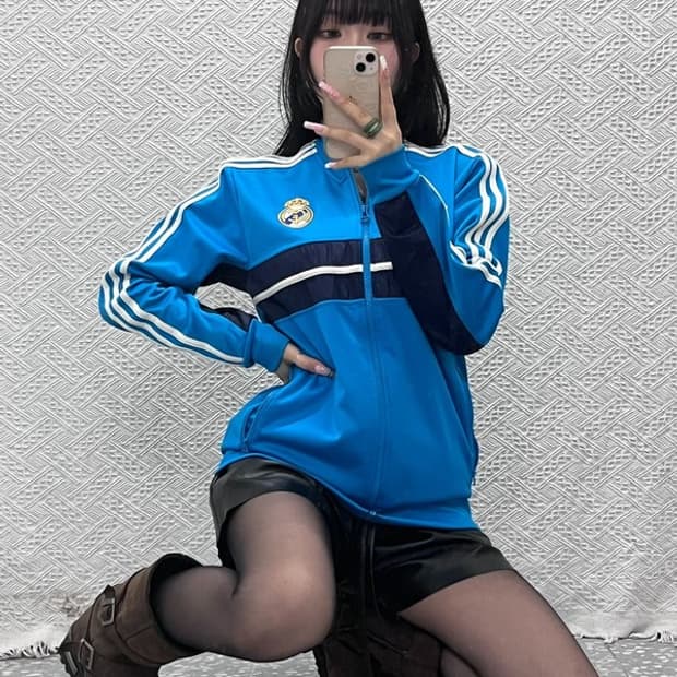 아디다스 레알마드리드 13-14 올드스쿨 져지 집업 100 C12414