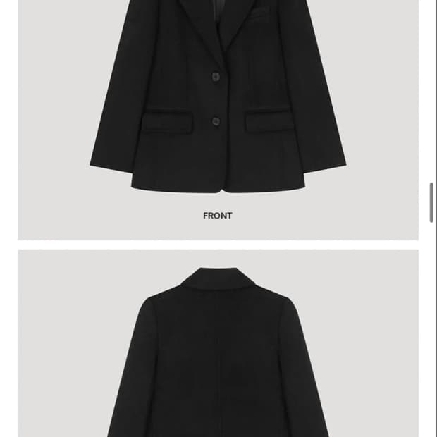 시스티나 블랙 울자켓