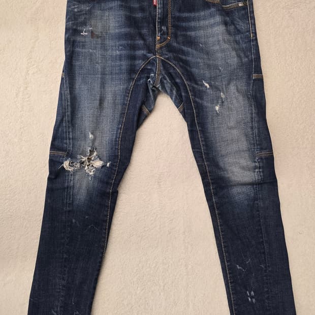 정품) 디스퀘어드2 슬림 바이커진 루키진2  싸이즈 32.  71LB04