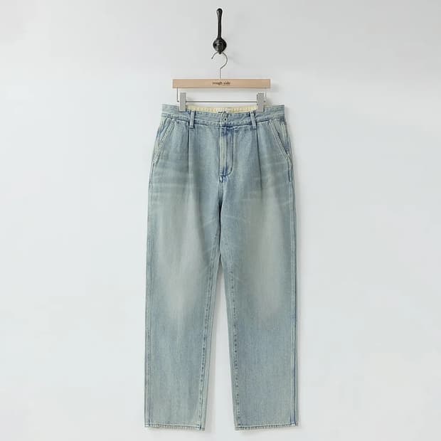 러프사이드 드레이프 데님 블리치 1사이즈