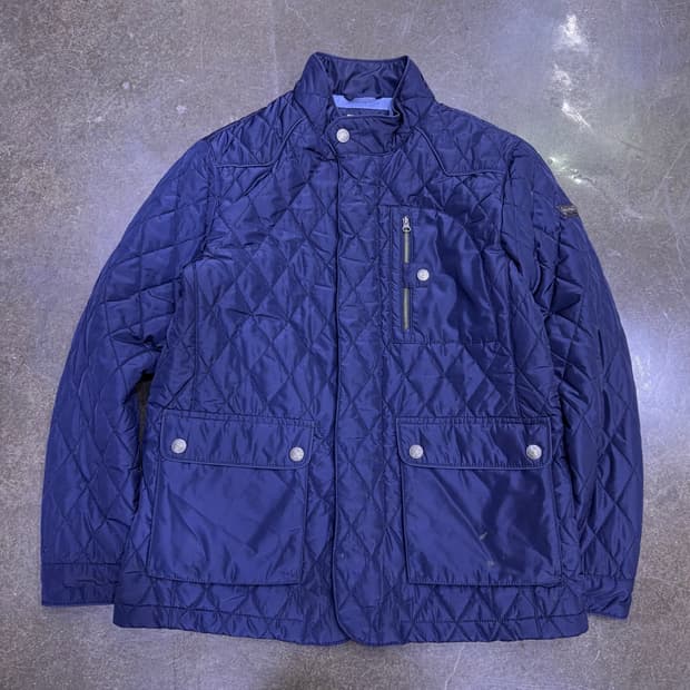 리바이스 클래식 스탠카라 퀼팅자켓 점퍼 네이비 S