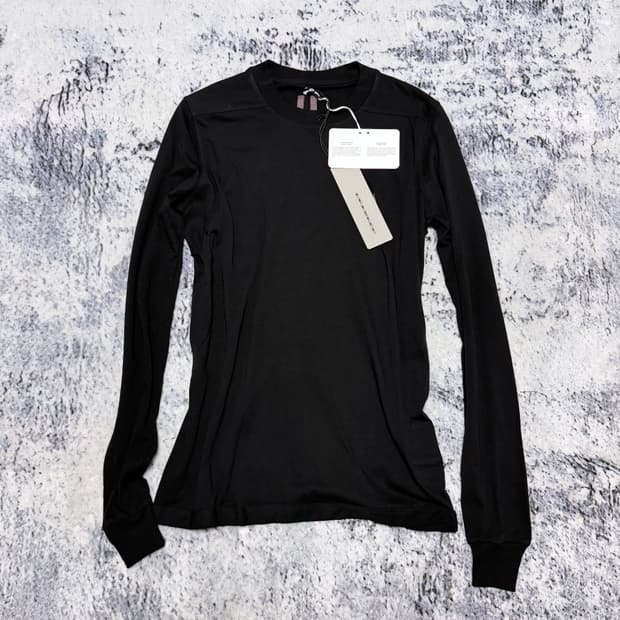 (새상품) 릭오웬스 다크쉐도우 롱슬리브 블랙 S