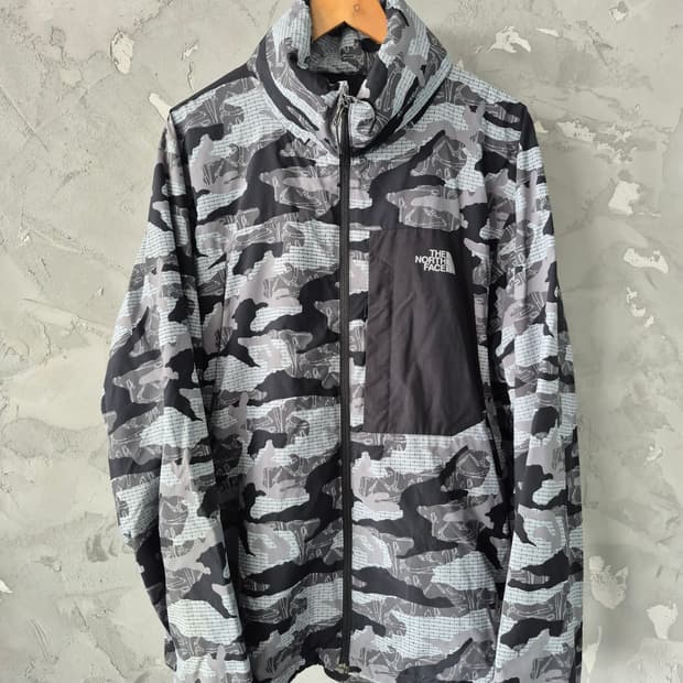 노스페이스 카모 바람막이 XL