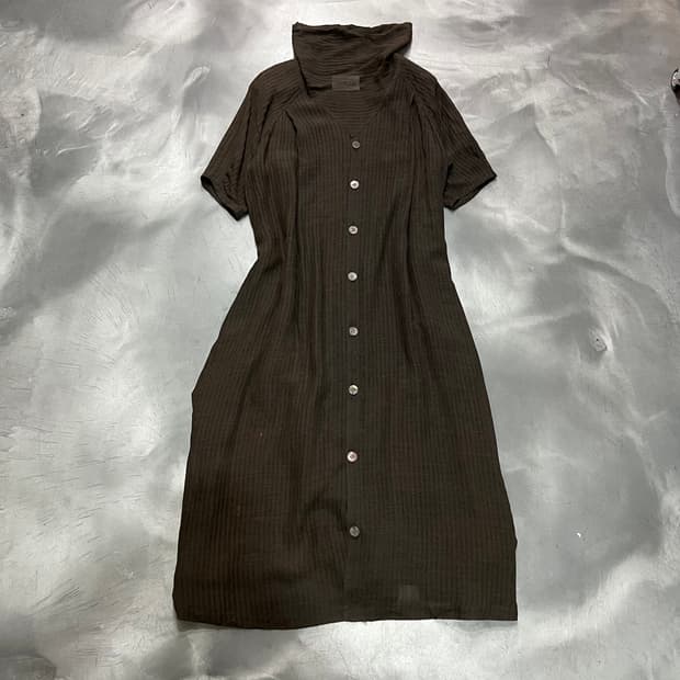  takezo 버튼 롱 하프 원피스 y16220