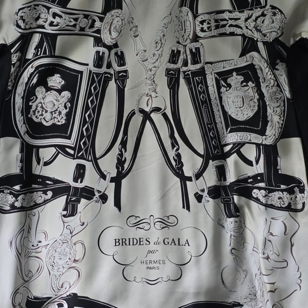 Hermes 에르메스 브라이드 드 갈라 블라우스 34