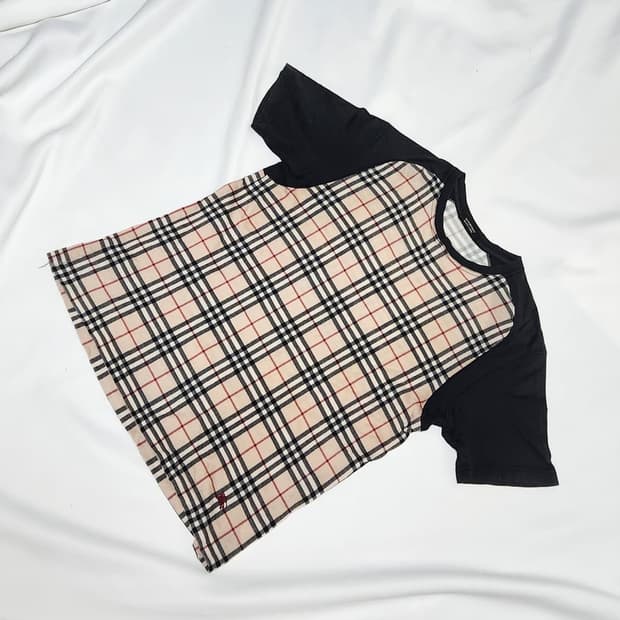 버버리 티셔츠 블랙라벨 반팔 노바체크