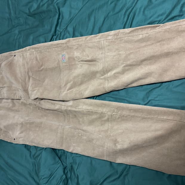 디키즈(Dickies) 코듀로이 더블니 와이드 팬츠