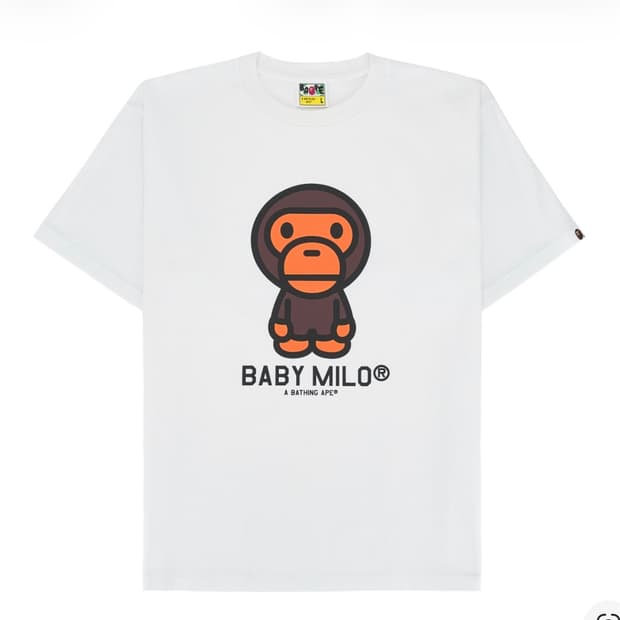 베이프 베이비 마일로 반팔 티셔츠