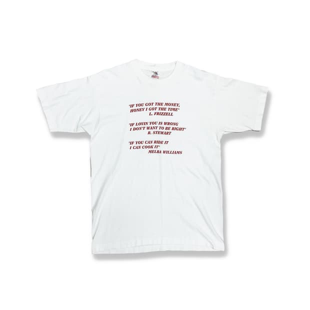 90’s vintage single stitch 싱글스티치 레터링 티셔츠