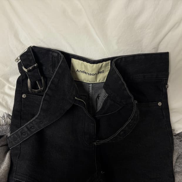 앤더슨벨 포 우먼 부츠컷 데님팬츠 25
