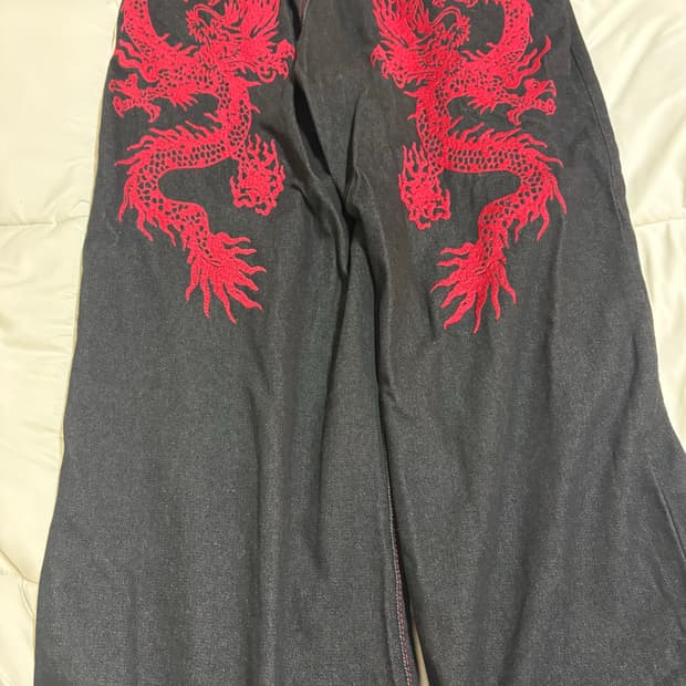 드래곤자수 데님팬츠