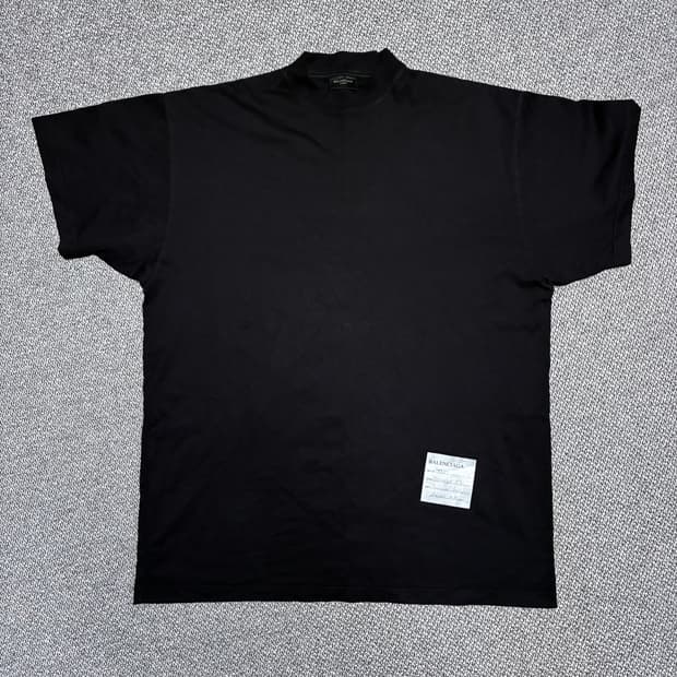 [1] 발렌시아가 포스트잇 오버사이즈 티셔츠