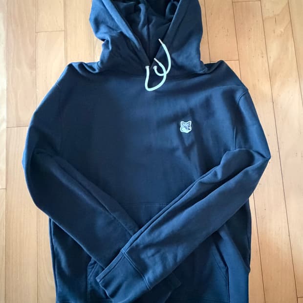 메종키츠네 남성후드티(블랙, 그레이헤드) M사이즈(100)