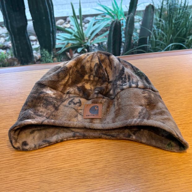 carharrt 칼하트 플리스 비니 2 in 1 (리프 카모)