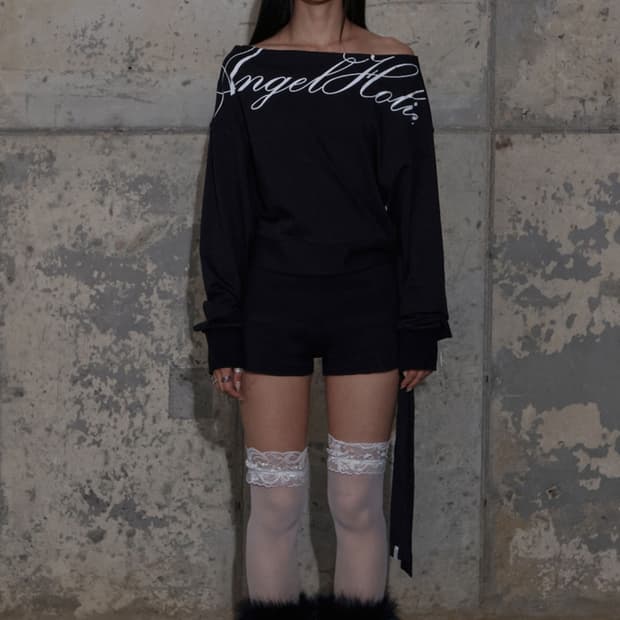 팬시클럽 백 레터링 마이크로 숏팬츠