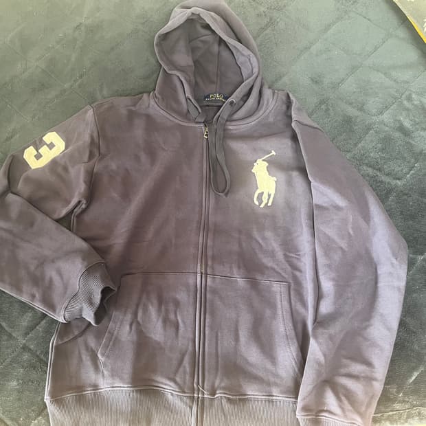 폴로 빅포니 남색 후드집업