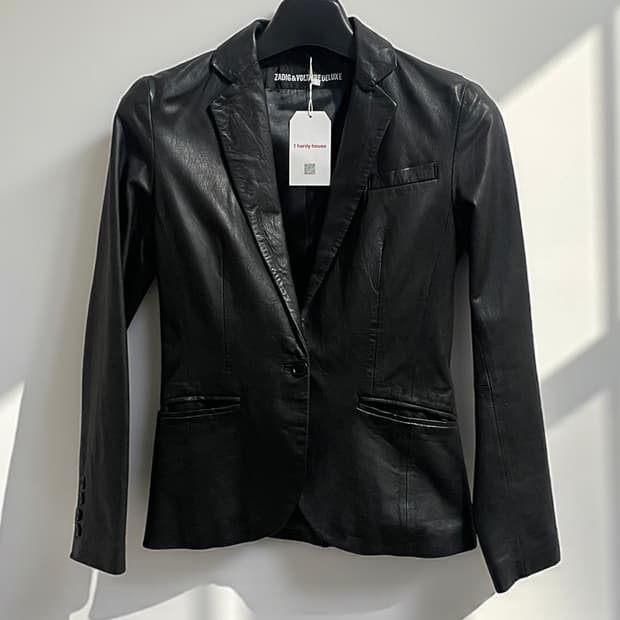 자딕앤볼테르 디럭스 바그 레더 블레이저