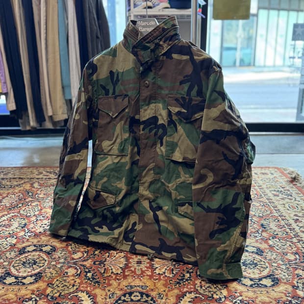 미군 오리지널 M-65 우드랜드 카모 필드 자켓 M~L (591)