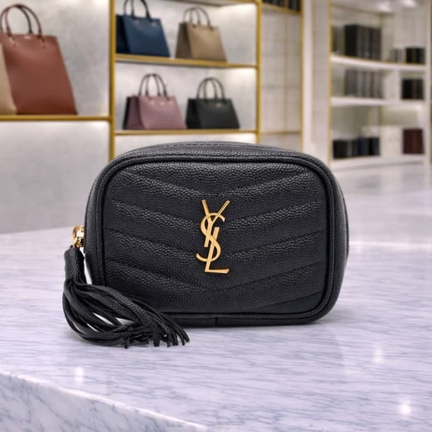 [S급] 생로랑 베이비 루 카프스킨 & 실버 톤 메탈 판매합니다!!!