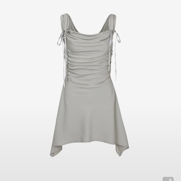 페인오어플레져 DEW COWL DRESS GRAY(M)